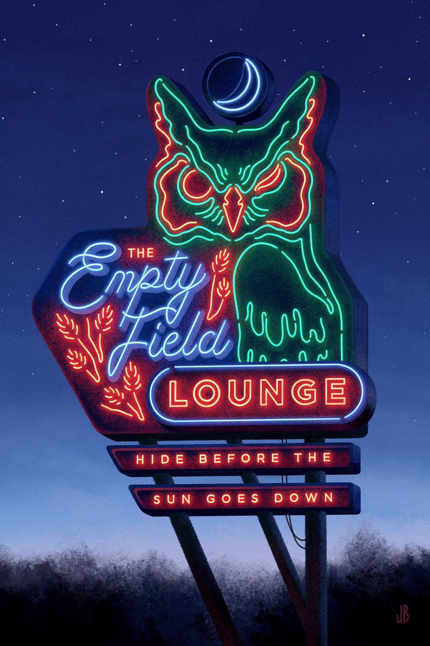 The Empty Field Lounge - Print