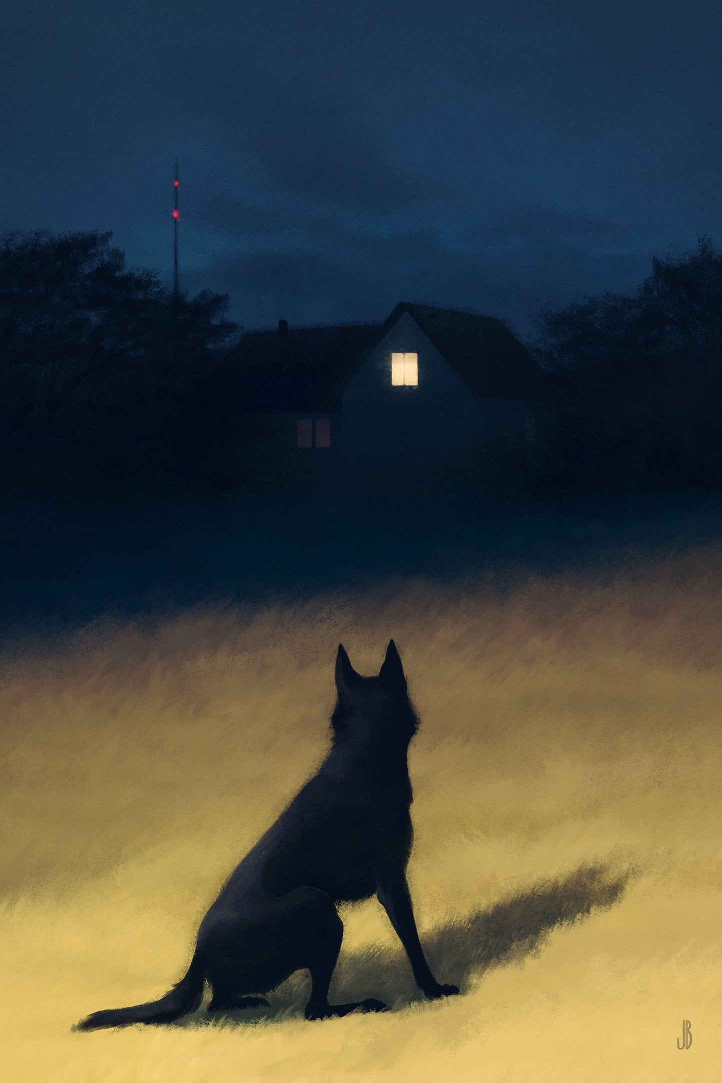 Night In the Hills - Print