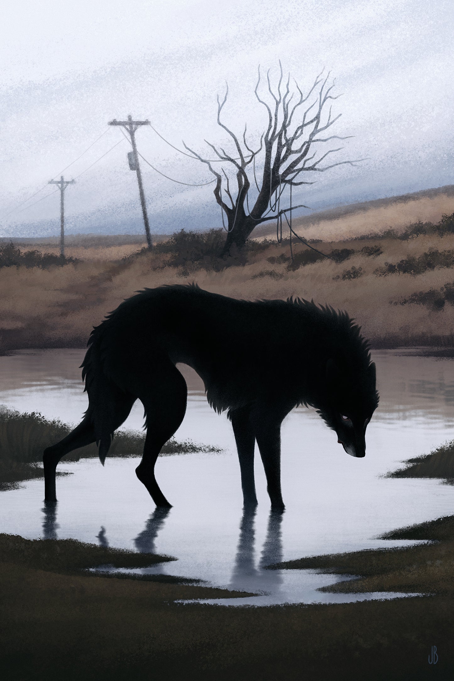 Sign of the Wolf - Print