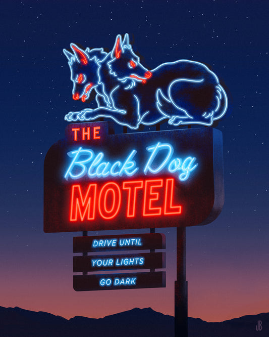The Black Dog Motel - Print