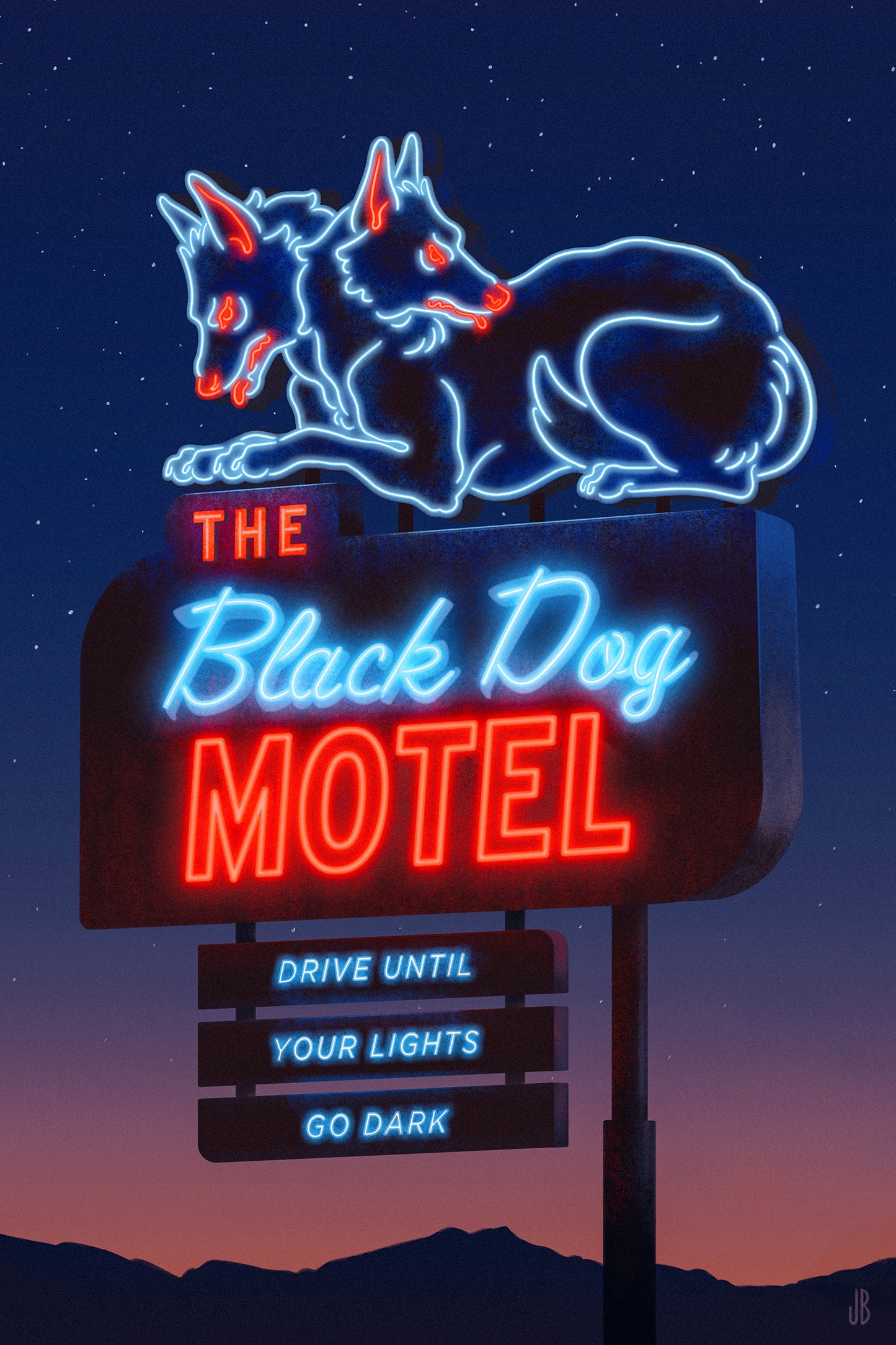 The Black Dog Motel - Print