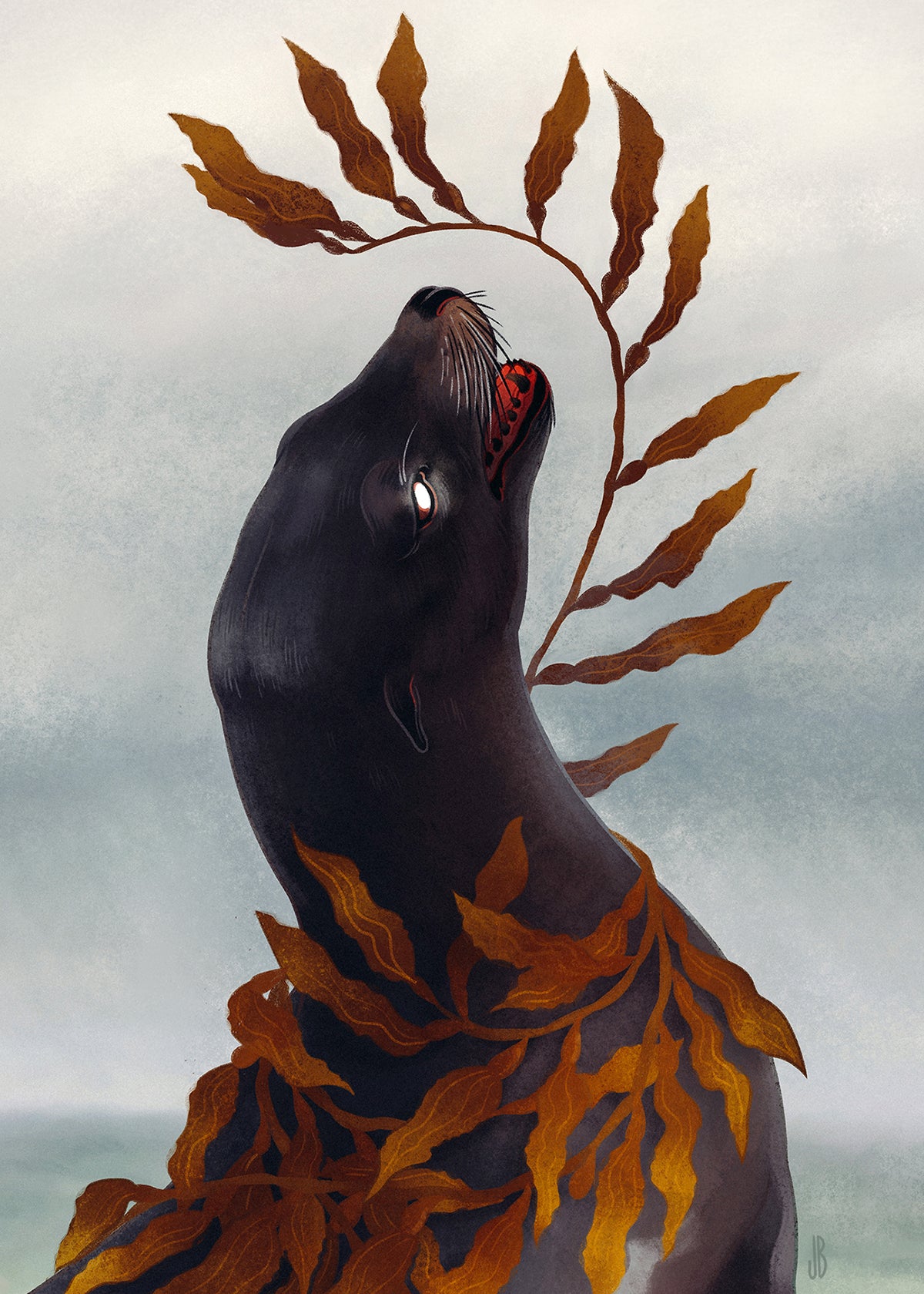 Cold Shore (Detail) - Print