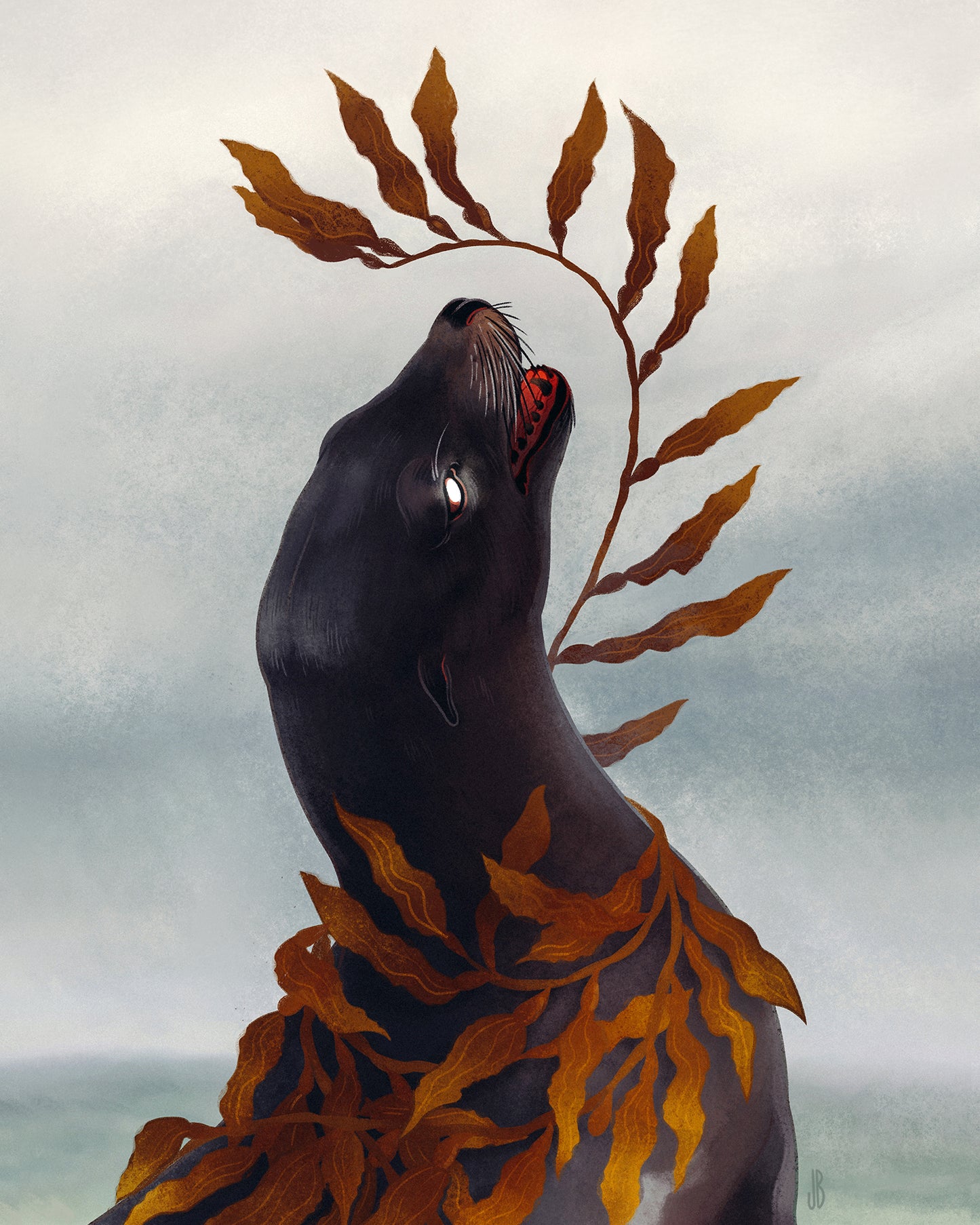 Cold Shore (Detail) - Print