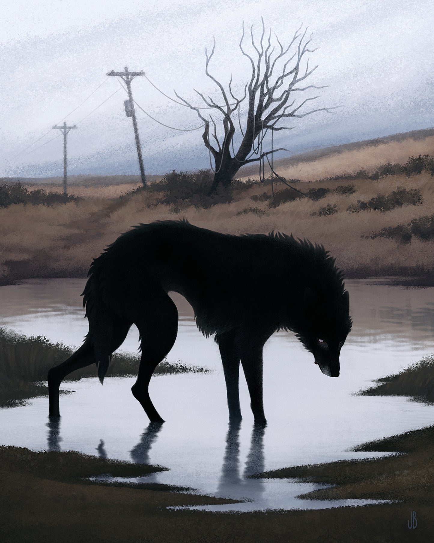 Sign of the Wolf - Print