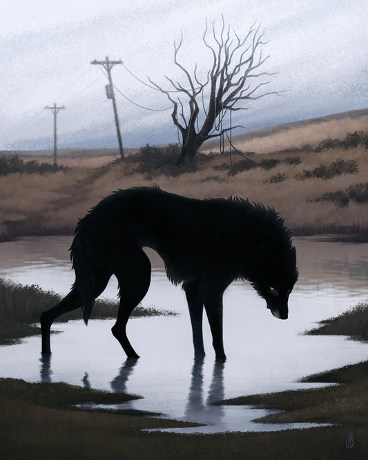 Sign of the Wolf - Print