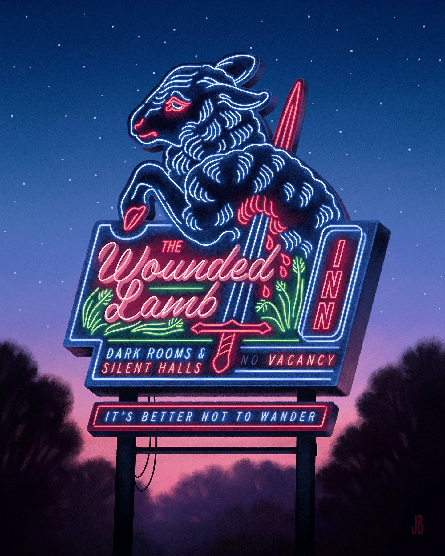 The Wounded Lamb Inn - Print